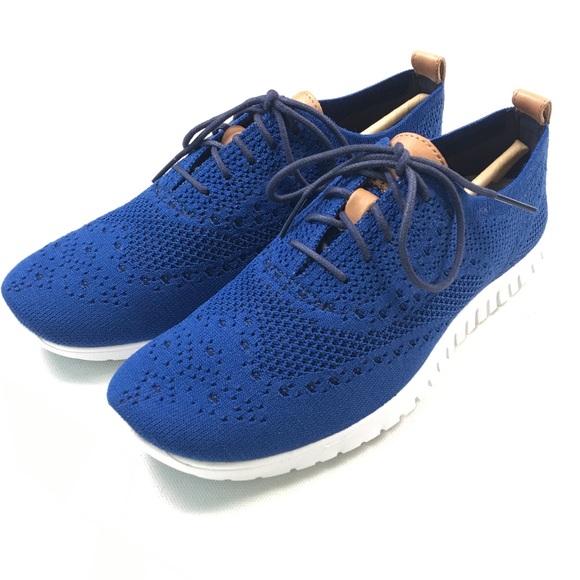 Cole Haan Zerogrand Zero Grand Blue White Shoes - Picture 2 of 7